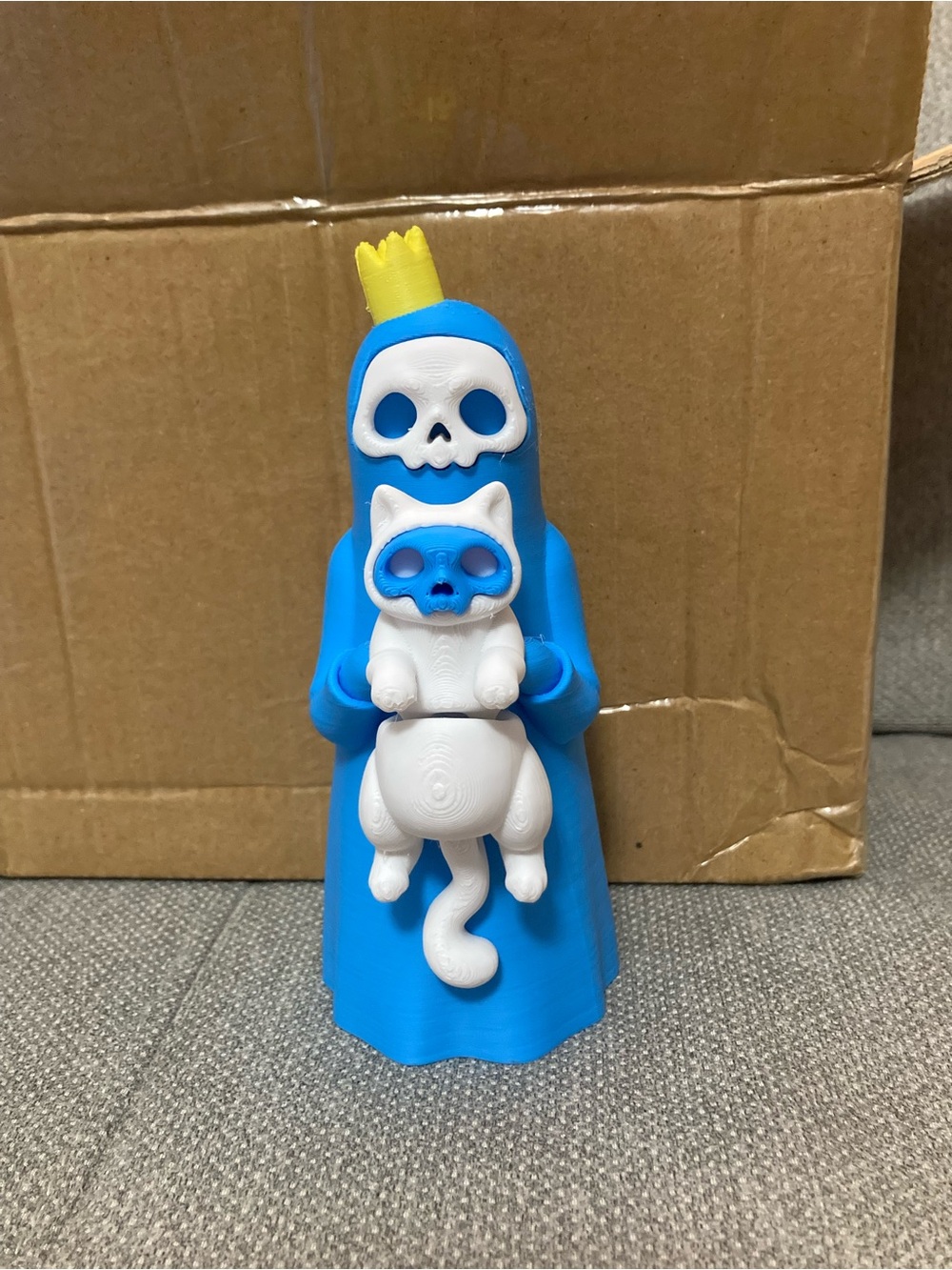 3D Printed Little Dark and Her Kitty
